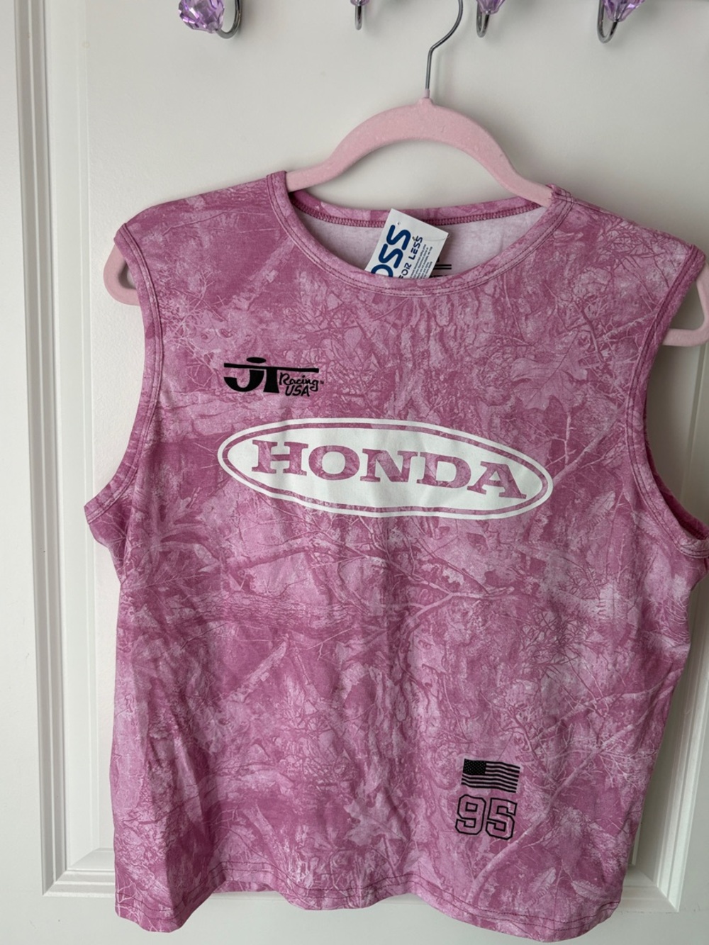 Honda Pink Girls' Sleeveless Tank Top